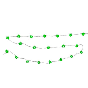 20-Light Battery-Operated LED Cannabis Fairie String Lights