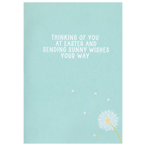 Cotton Tail Bunny and Daisies Easter Card