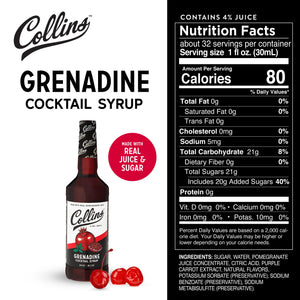 Grenadine Cocktail Syrup 32 oz
