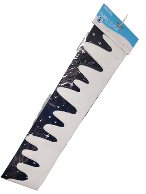Fabric Icicle Garland - 4 Feet Long - 2 Pack