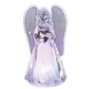 Birthstone Lighted Angel Ornament -