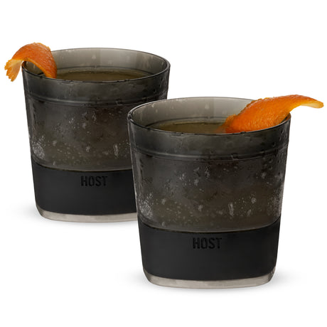 Whiskey FREEZE™ Cooling Glasses – Set of 2 Insulated Whiskey Tumblers with Cooling Gel (9 oz)