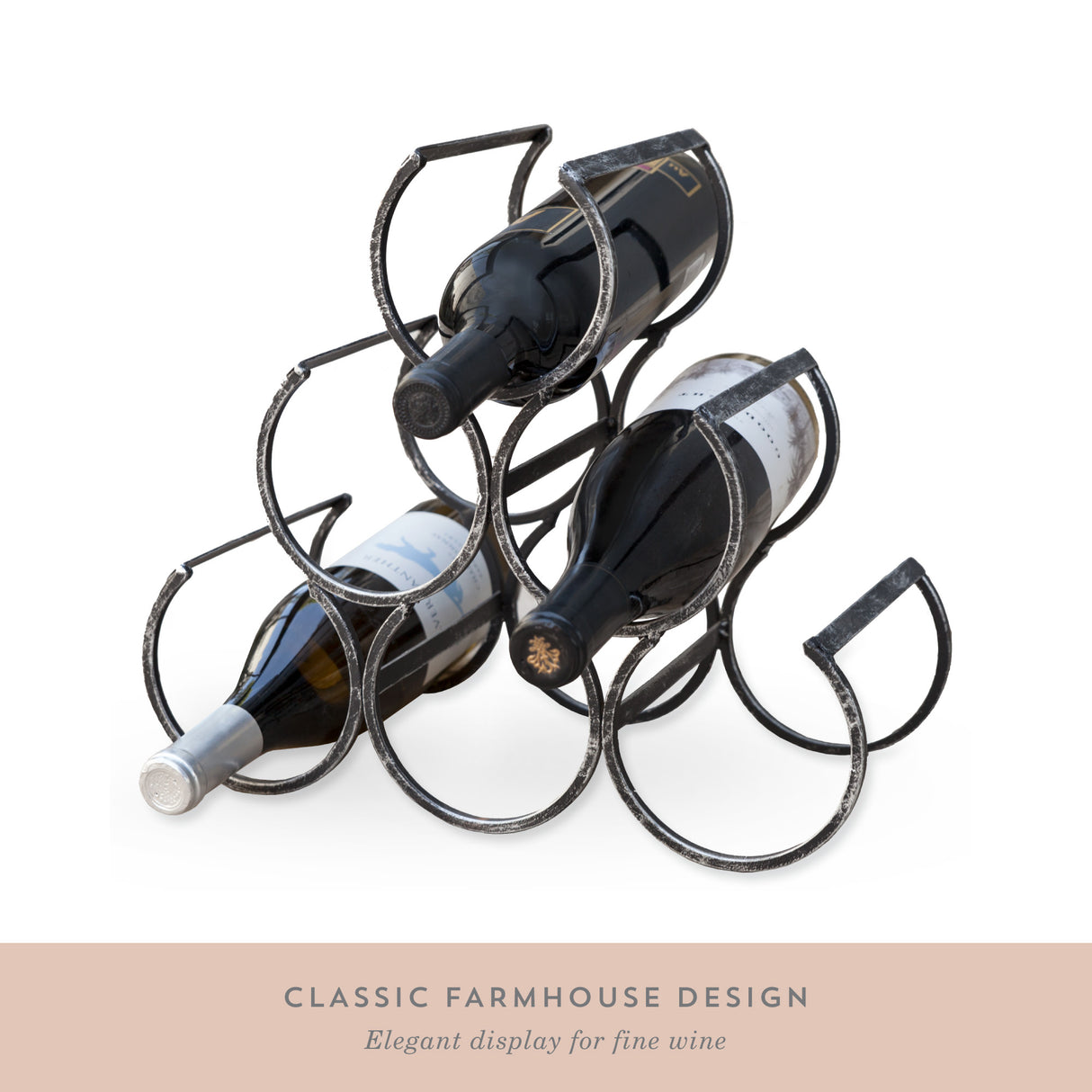 Wine shrine metal bottle holder by twine®