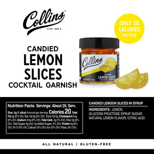 Candied Lemon Slices in Syrup 10.6 oz , Set of 6