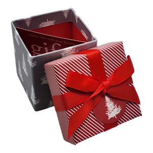 Gift Box Cube for Gift Cards - 3" x 3" - Greyscale Trees