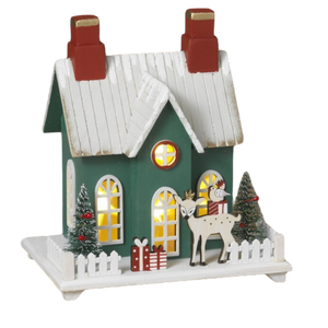 Charming Lighted Holiday House