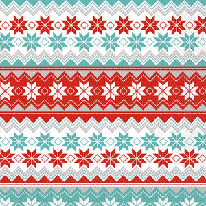 Reindeer Stripe - Cocktail Napkin