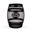 Black-barrel-cork-holder-by-twine-Wine-Bottle-Holders