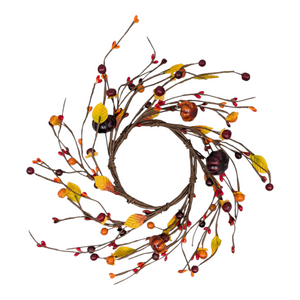 Autumn Pumpkin Candle Ring - 4" opening