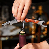 Admiral™ double opener corkscrew in stainless steel viski®