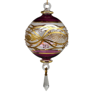Blown Glass Ornament - "Regal Jewel"