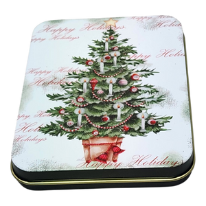 Christmas Gift Card Tin - Holiday Cheer Christmas Tree