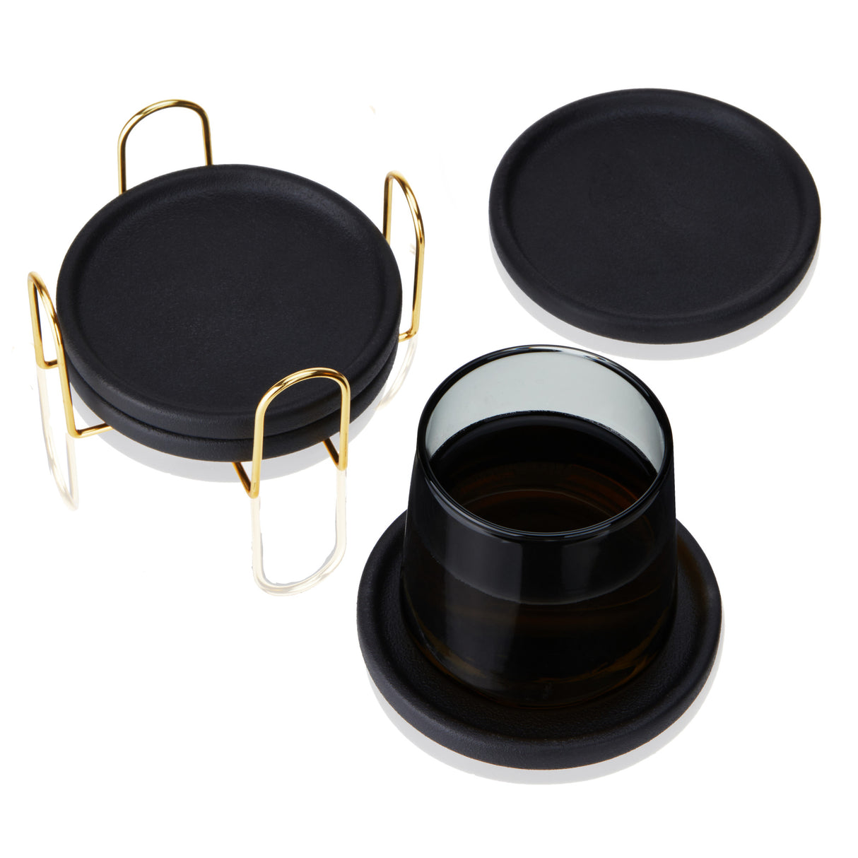 Earthenware coasters with stand viski®