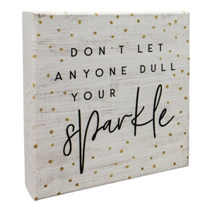 Small Talks Sign - Dull Sparkle