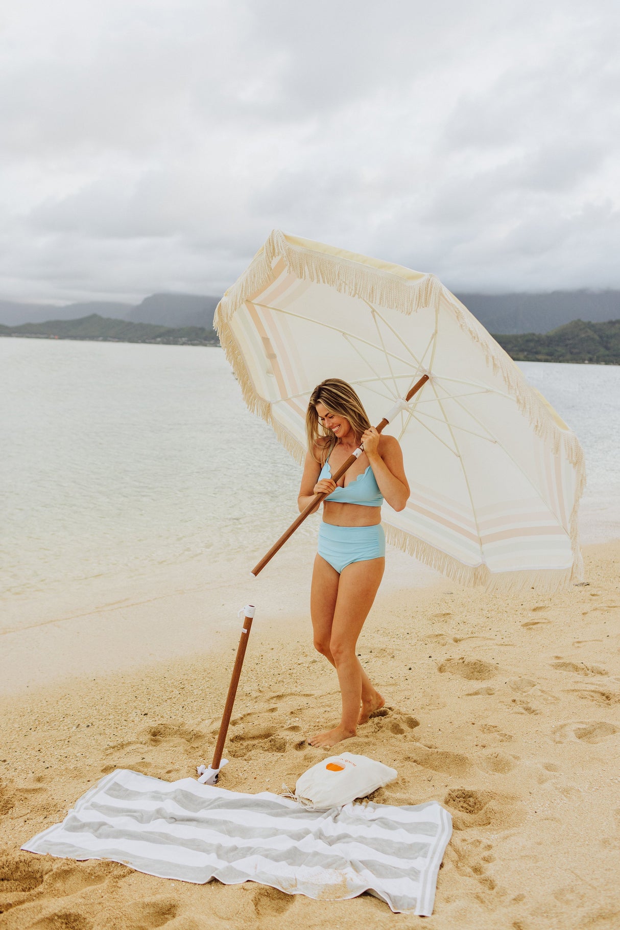 Summerland 6.5 ft. Portable Beach Umbrella