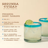Primavera recycled short tumbler set by twine living