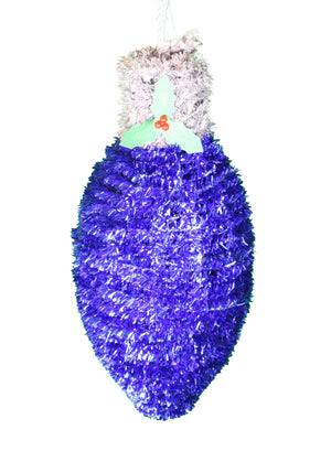 Oversize Tinsel Bulb Ornament -