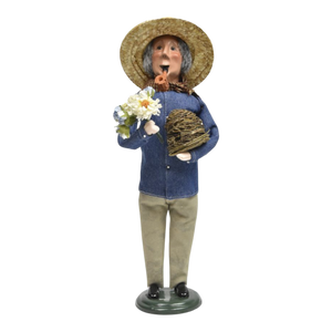 Gardening Man with Pipe