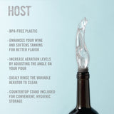 Tilt™ variable aerator host®