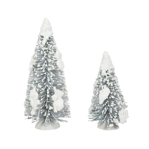 Snow Laden Tree - Set of 2