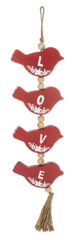 Bird Hanging Swag Ornament -
