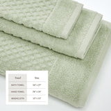 Cotton diamond waffle weave bath towel set - grayson collection