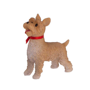 10 Inch Coca-Cola Fabriche Sundblom 90th Anniversary Santa and Dog - 2 Piece Set