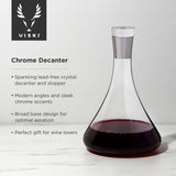 Irving chrome-rim wine decanter viski®
