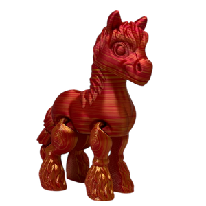 Clyde the Clydesdale  - Coral Color