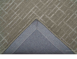 Quick Ship 8x10, 9x12 Beige Contemporary Hand Tufted Wool Rug