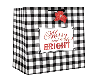 Square Jumbo Gift Bag - Merry and Bright