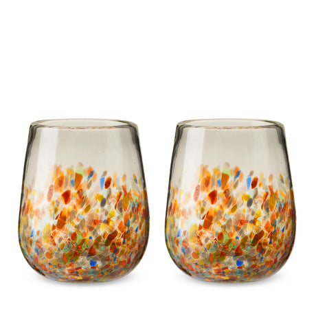 Artistico recycled stemless wine glass set by twine living®