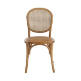 Qyros Dining Chair with Round Backrest and Curved Legs, Set of 2 - Dining Chairs