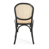 Qyros Dining Chair with Round Backrest and Curved Legs, Set of 2 - Dining Chairs