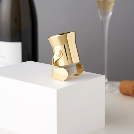 Belmont heavyweight champagne stopper in gold viski®
