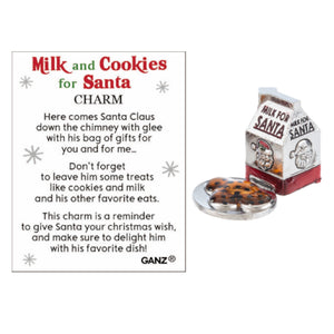 Milk and Cookies for Santa Charm
