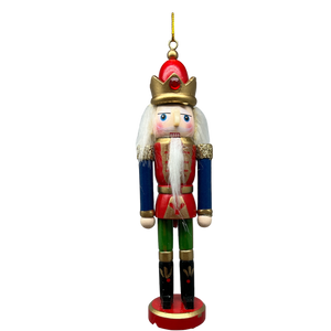 Wooden Nutcracker Ornament - King