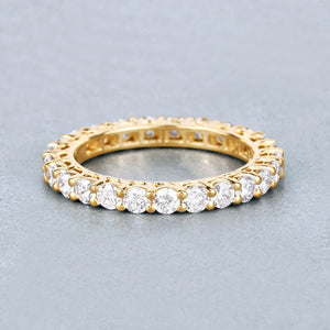 1.50 Carat Lab Grown Diamond 14K Yellow Gold Ring