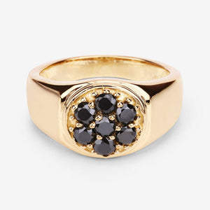 0.91 Carat Genuine Black Diamond .925 Sterling Silver Ring