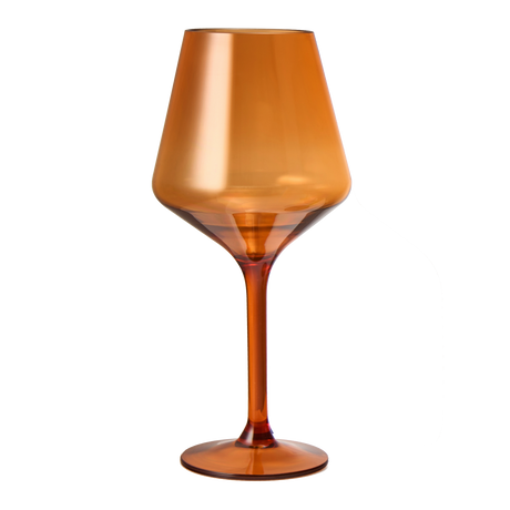 Saint Tropez Acrylic Stemmed Wine Glassware, Set of 2