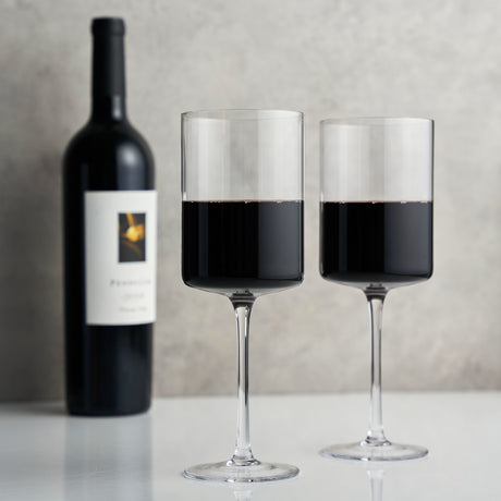 Laurel-crystal-red-wine-glasses-viski®-Wine-Glasses