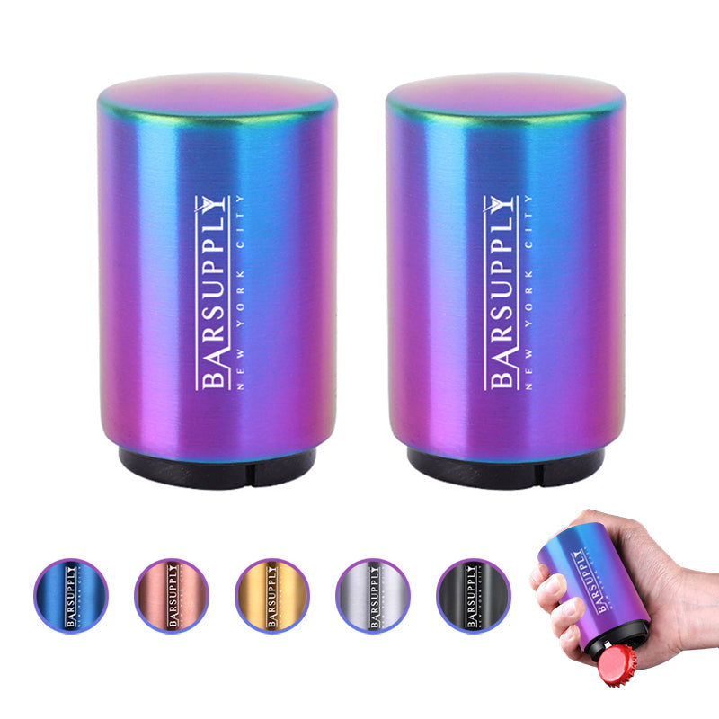 2-Pack Push Down Automatic Magnetic Beer Bottle Opener