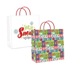 2 Pack Large Kraft Gift Bags -