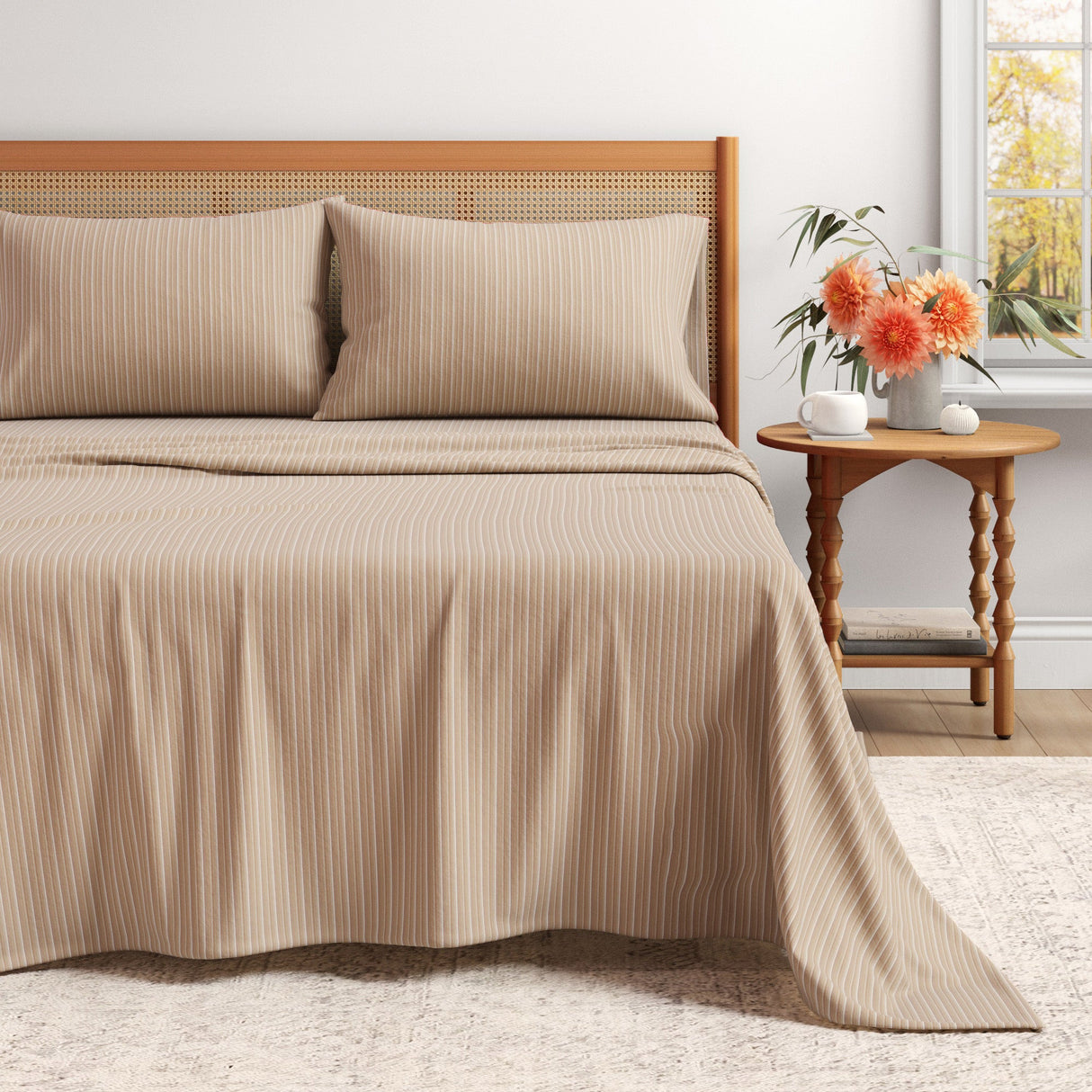 Turkish Cotton Flannel Sheet Set - Plaid & Stripe Collection