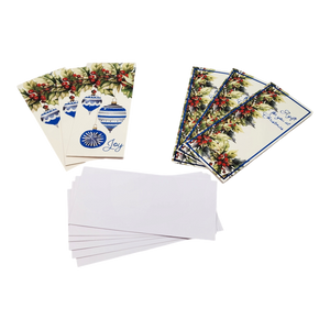 Christmas Money Card Holder - Holly/Ornaments