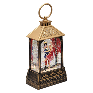 Classic Nutcracker Ballet Lighted Lantern Snow Globe