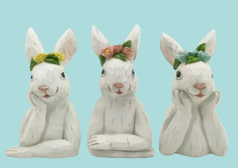 Floral Easter Bunny , 3 Style Options