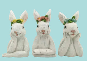 Floral Easter Bunny , 3 Style Options