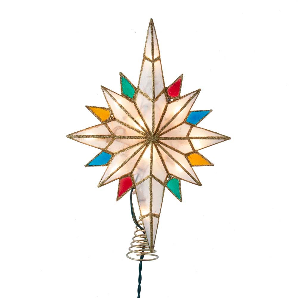Radiant Capiz Bethlehem Star Treetop