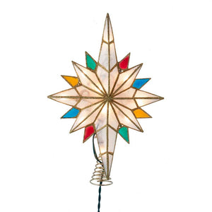 Radiant Capiz Bethlehem Star Treetop